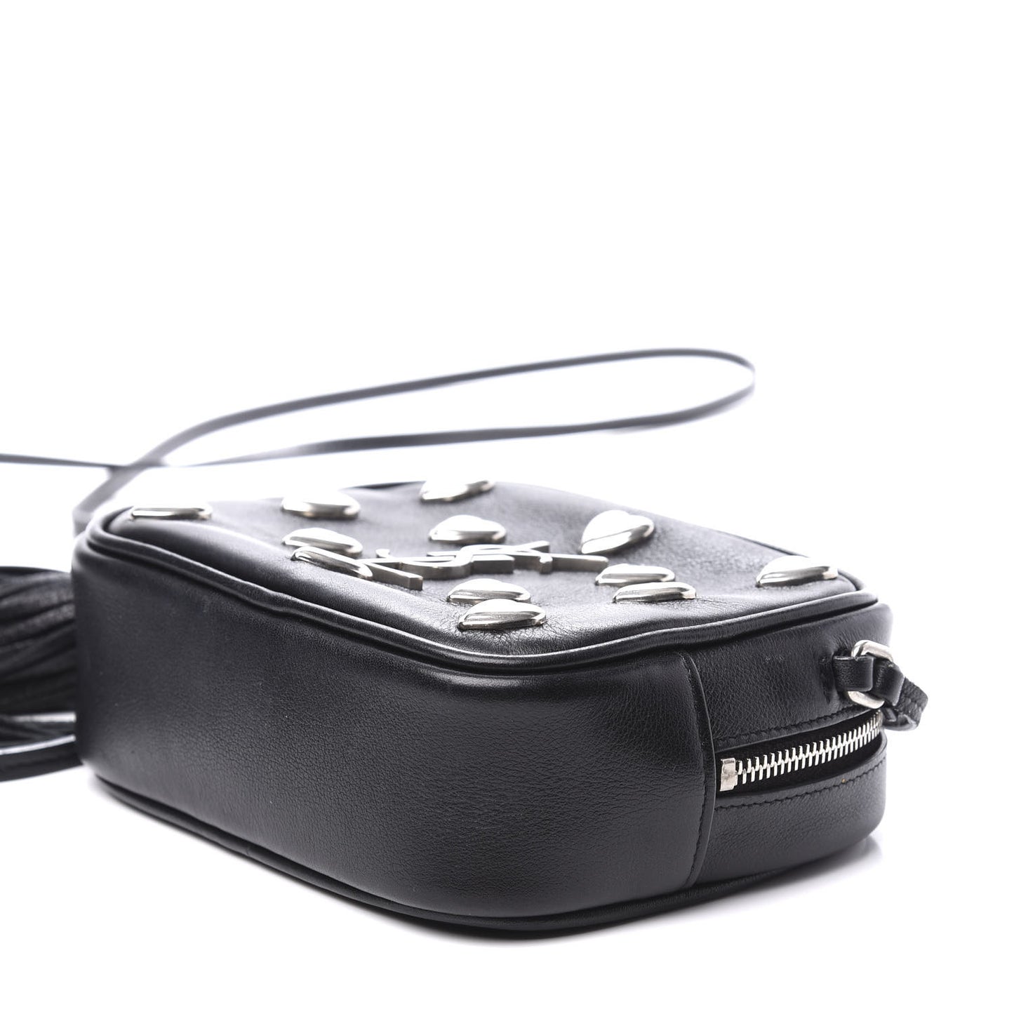Nappa Studded Monogram Heart Blogger Bag Black