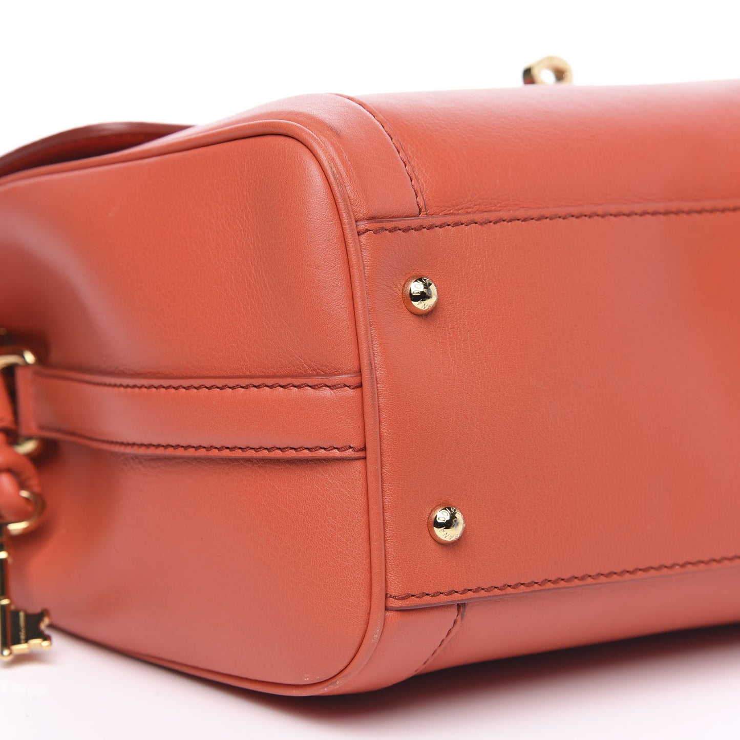 Calfskin Padlock Shoulder Bag Orange