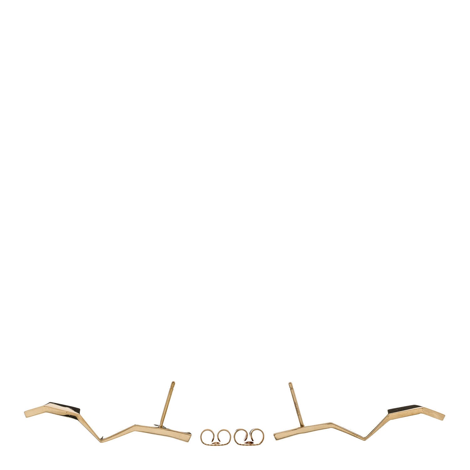 Tiffany 18K Yellow Gold Frank Gehry Fold Earrings 3 of 6