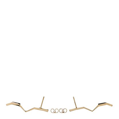 Tiffany 18K Yellow Gold Frank Gehry Fold Earrings 3 of 6
