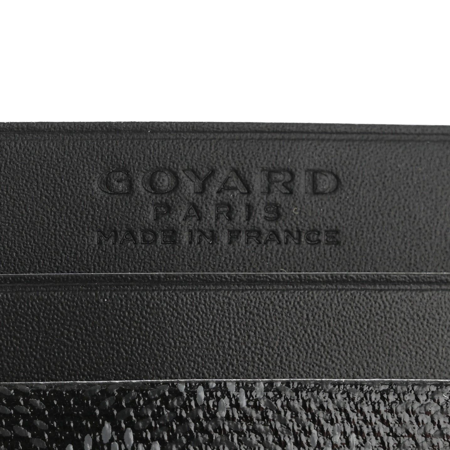 Goyardine Saint Sulpice Card Holder Jet Black