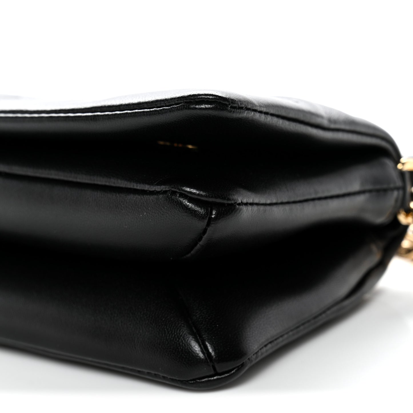Lambskin Embossed Monogram Pochette Coussin Crossbody Black