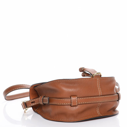 Chloe Calfskin Mini Marcie Nude Crossbody Bag Classic Tobacco 4 of 7