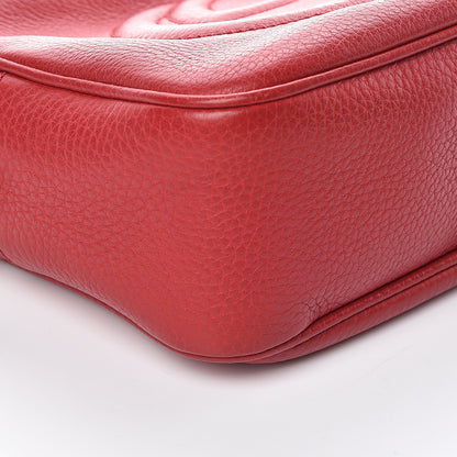 Gucci Pebbled Calfskin Small Soho Disco Bag Tabasco Red 14 of 17