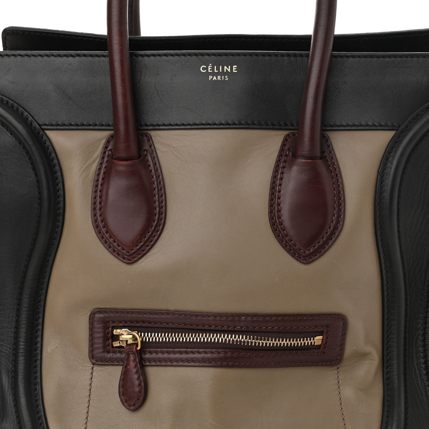 Celine Smooth Calfskin Mini Tri-Color Luggage Grey 9 of 12