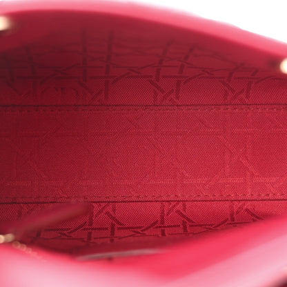 Christian Dior Lambskin Cannage Mini Lady Dior Red 5 of 11