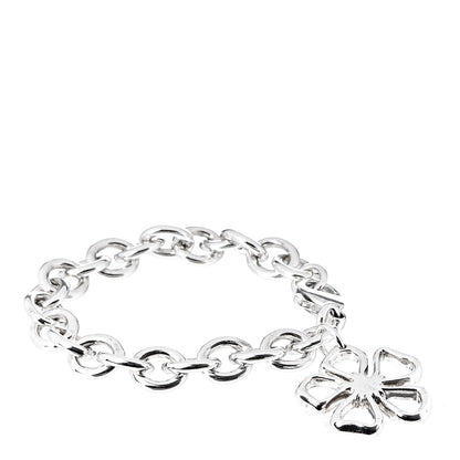 Tiffany Sterling Silver Flower Charm Bracelet 1 of 4