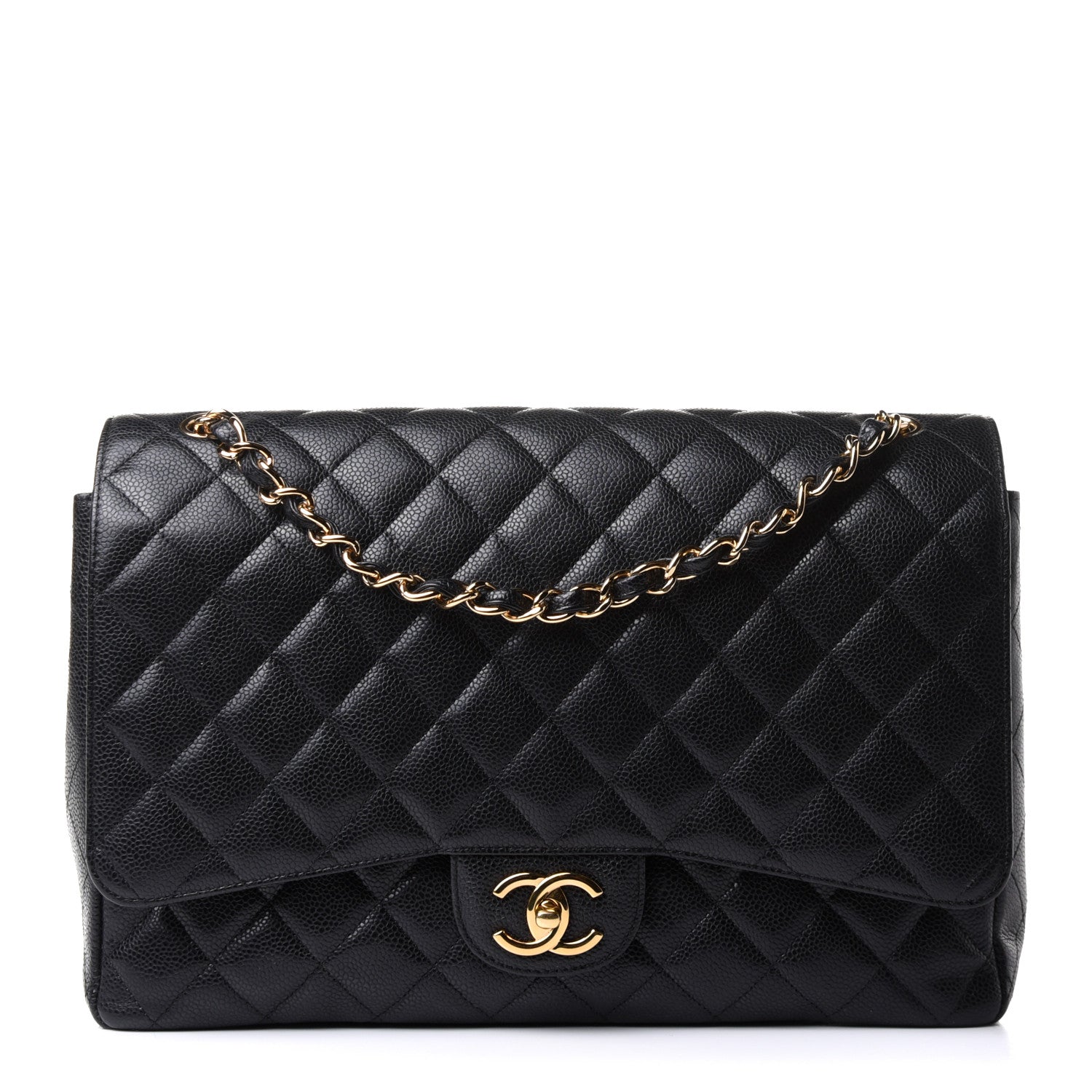 Chanel Caviar Quilted Maxi Double Flap Black 1 of 11