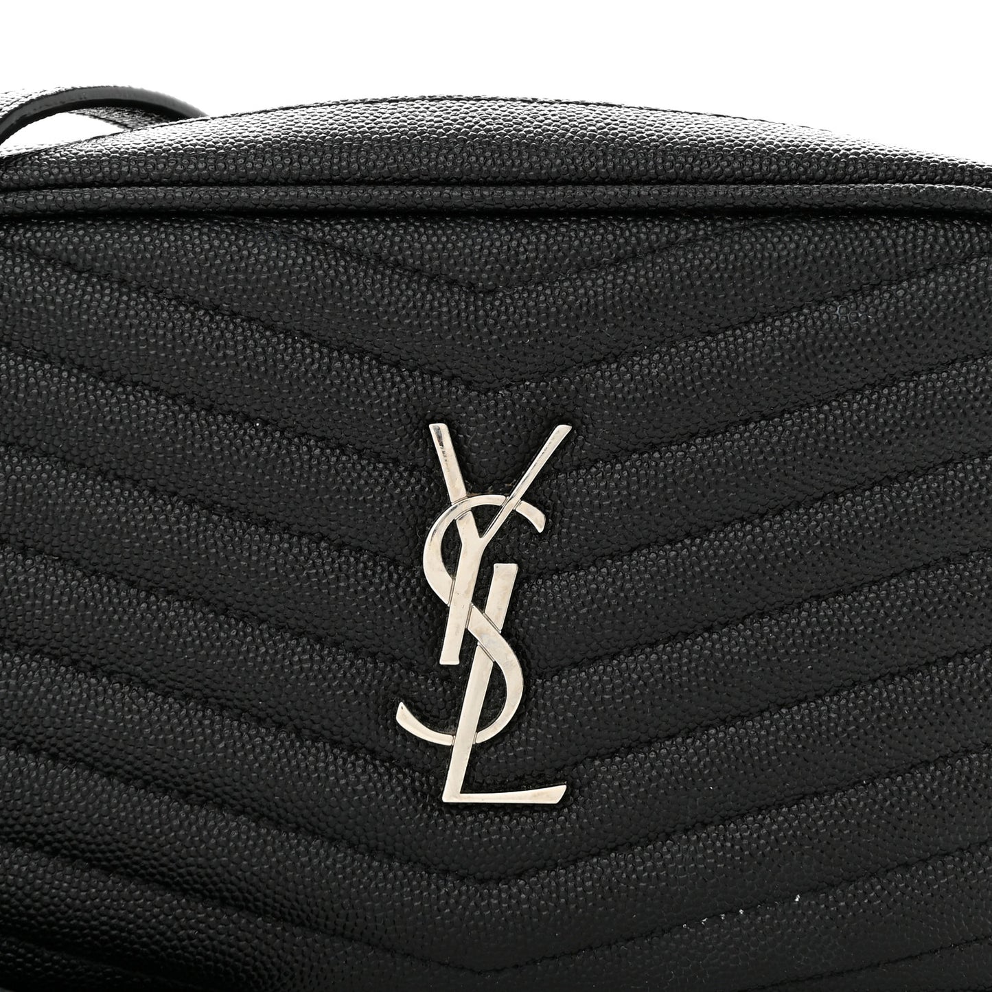 Grain De Poudre Matelasse Monogram Mini Lou Camera Bag Black
