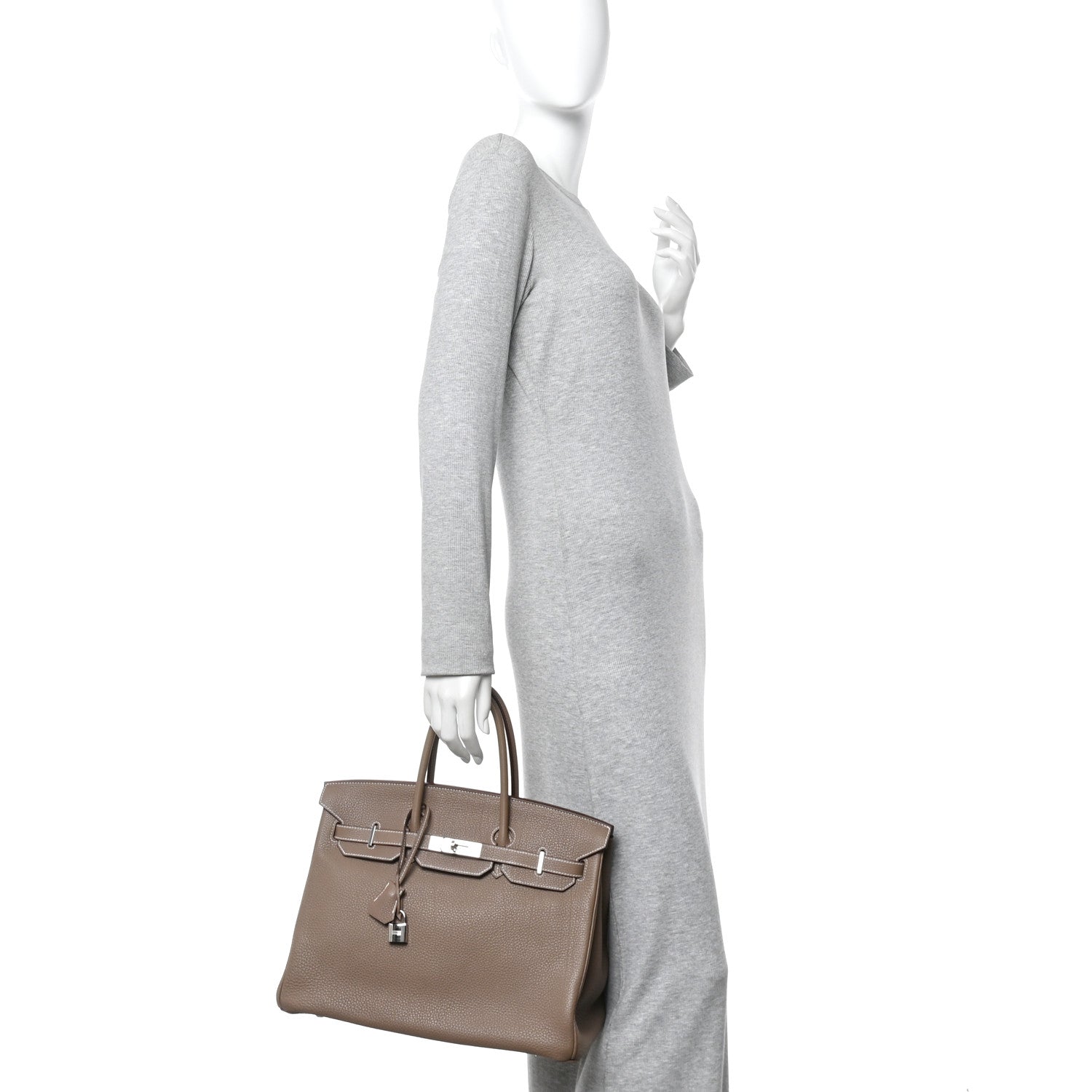 Hermes Togo BIRKIN 35 Etoupe 2 of 14
