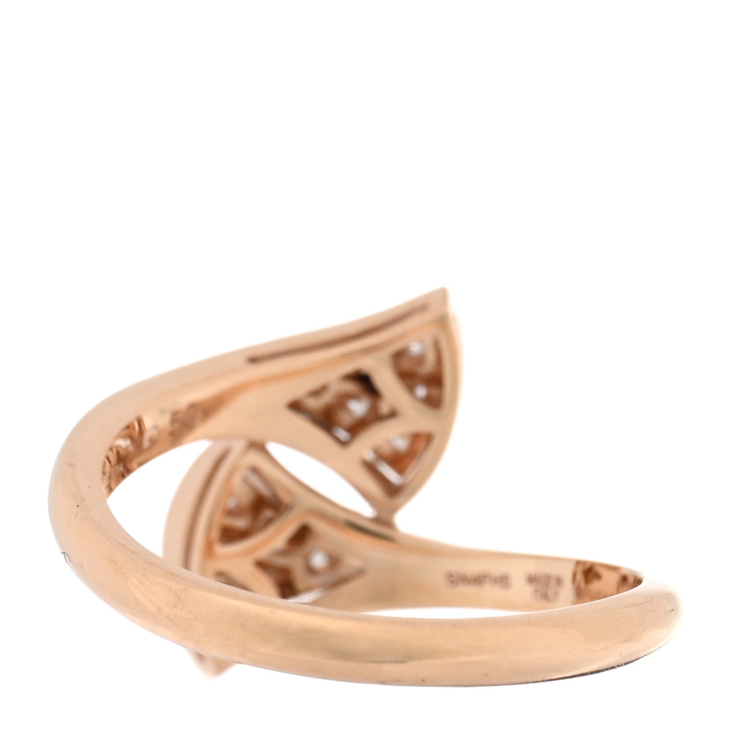 18K Rose Gold Diamond Divas' Dream Ring 50 5.25