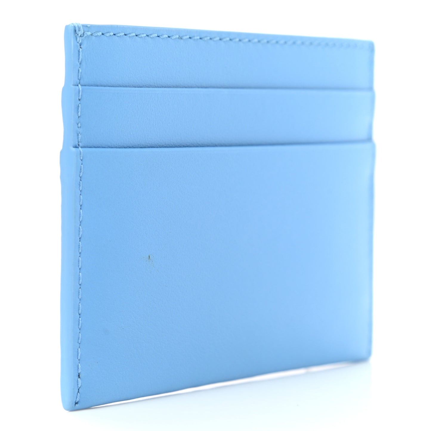 Calfskin Sandon TB Card Case Bright Sky Blue