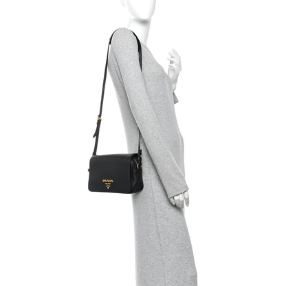 Prada Vitello Phenix Crossbody Bag Black 2 of 10