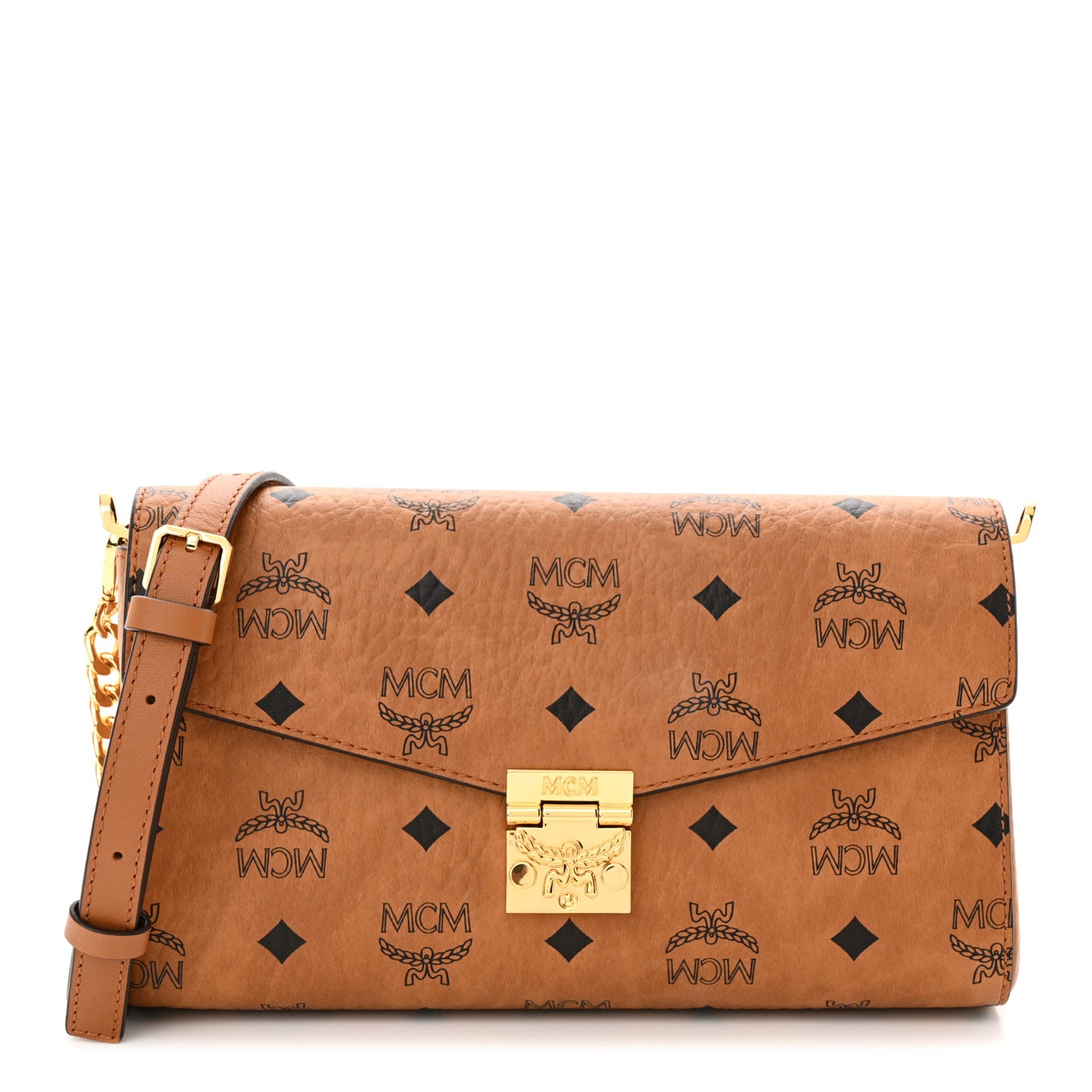 Visetos Monogram Tracy Crossbody Cognac