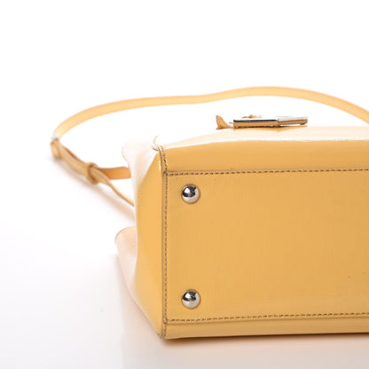 Fendi Vitello Vernice Camoscio Petite 2Jours Tote Alchemy Yellow 35 of 43