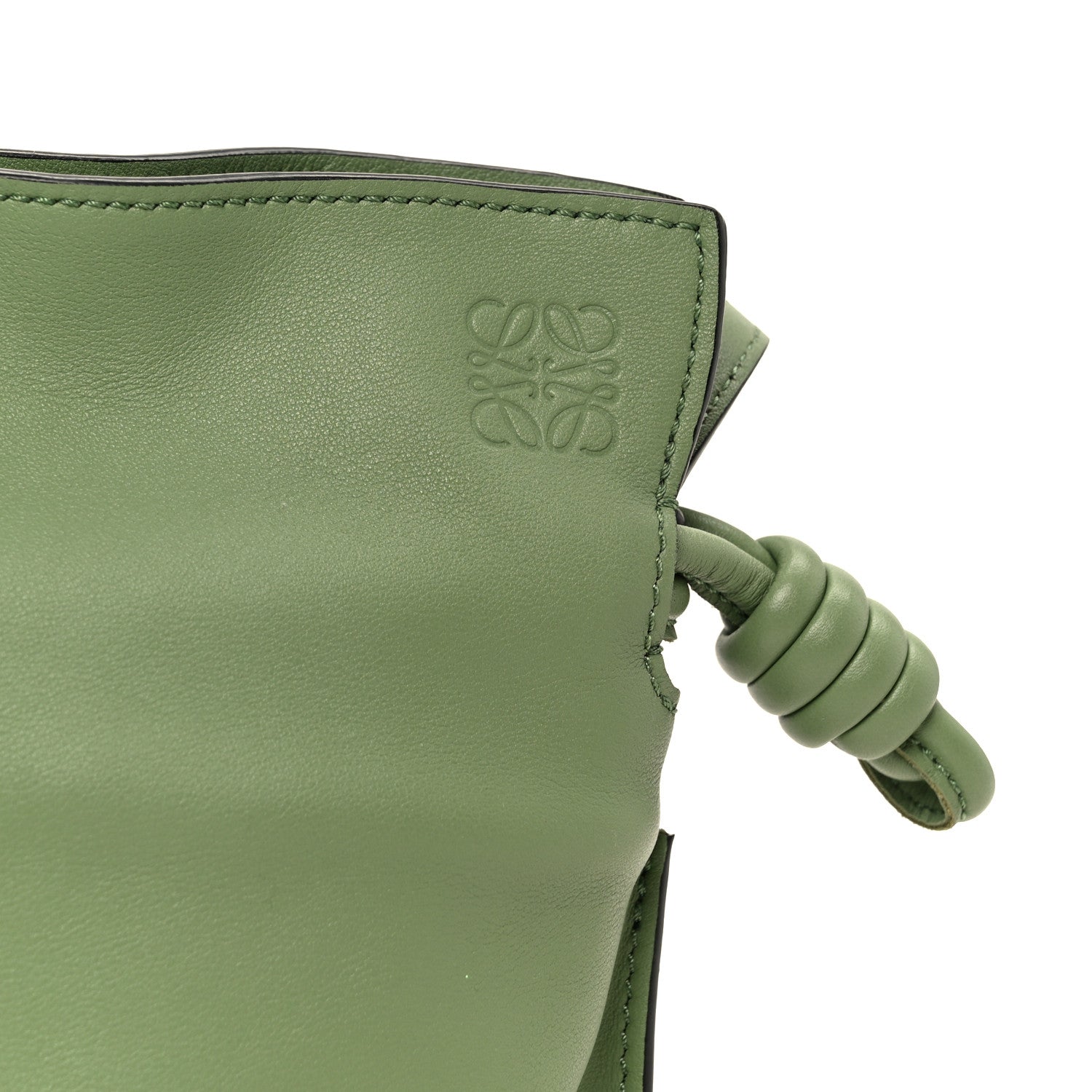 Loewe Calfskin Mini Flamenco Knot Clutch Rosemary 8 of 10