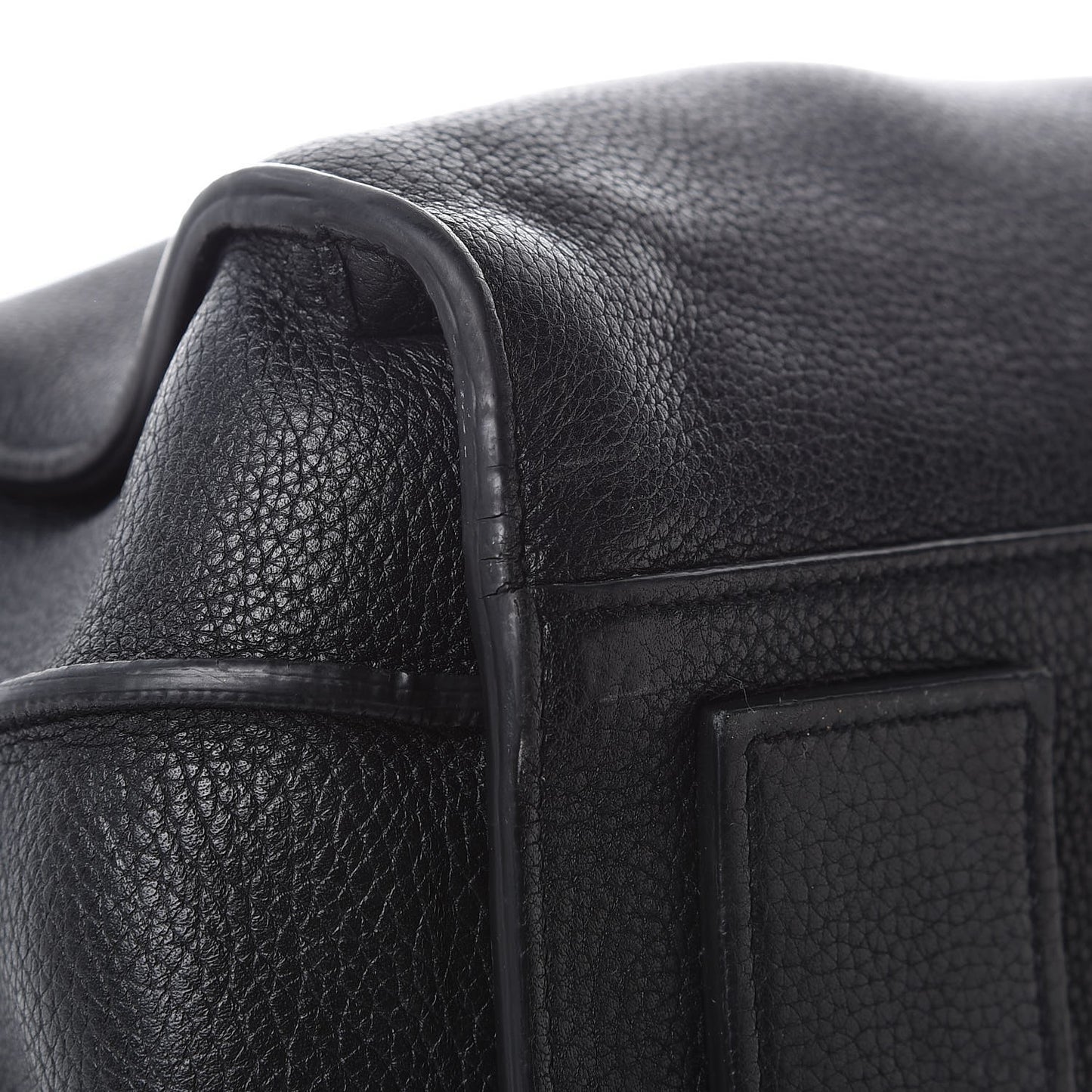 Grained Calfskin Medium Souple Sac De Jour Black