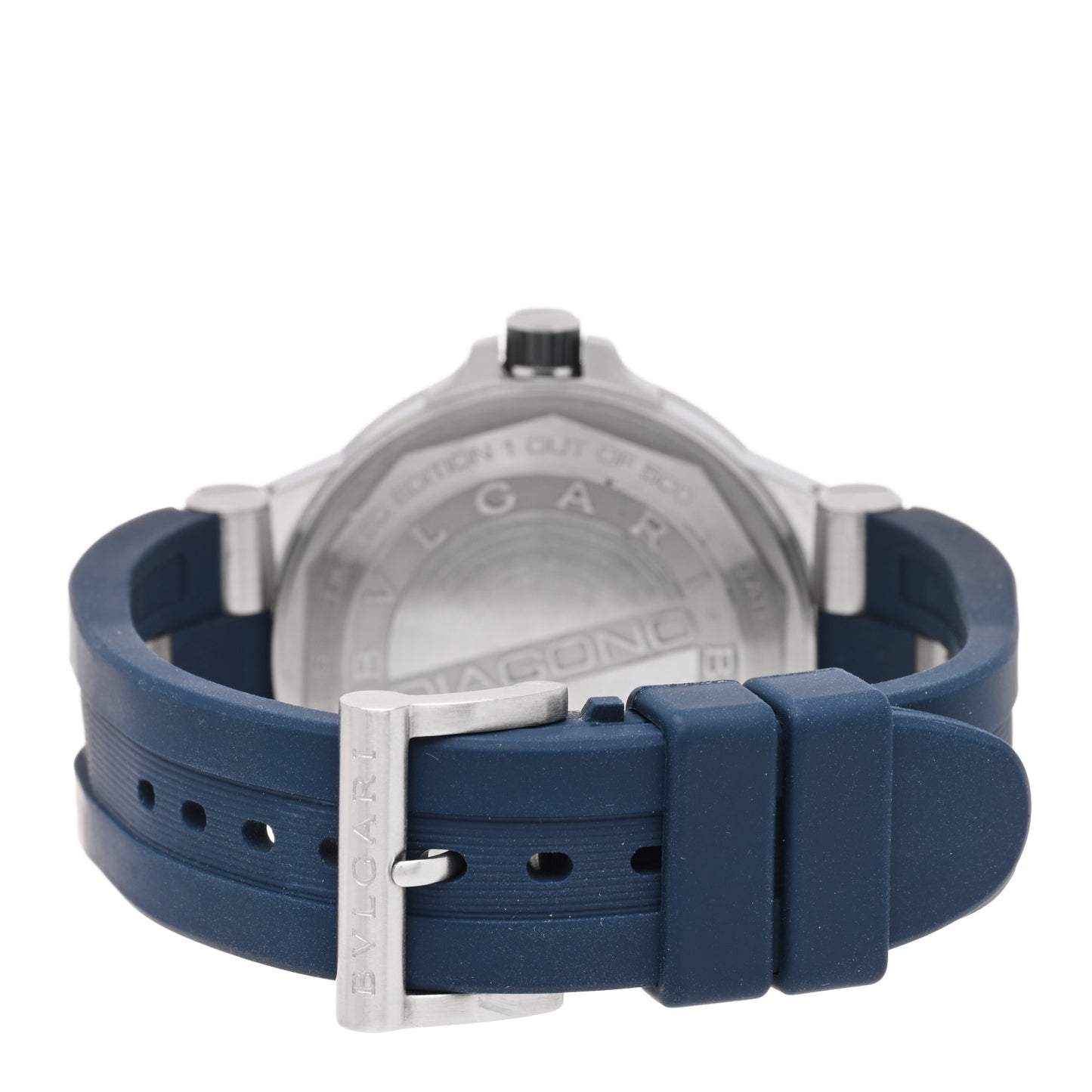Stainless Steel Rubber 44mm Diagono Automatic Watch Black