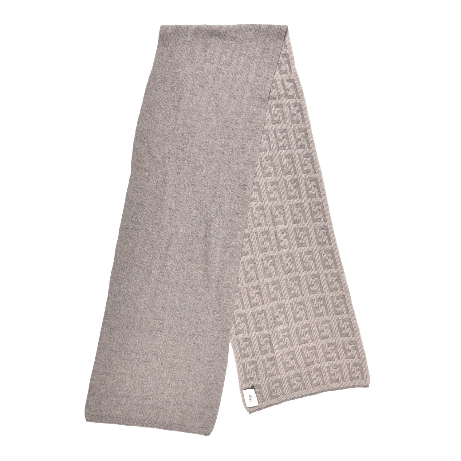 Fendi Wool FF Scarf Grey 2 of 4