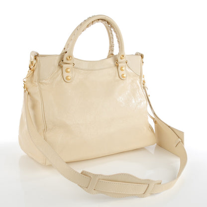 Balenciaga Agneau Giant 12 Gold Hardware Velo Blanc Creme Light Craie 3 of 8