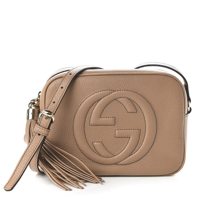 Gucci Pebbled Calfskin Small Soho Disco Bag Rose Beige 1 of 10