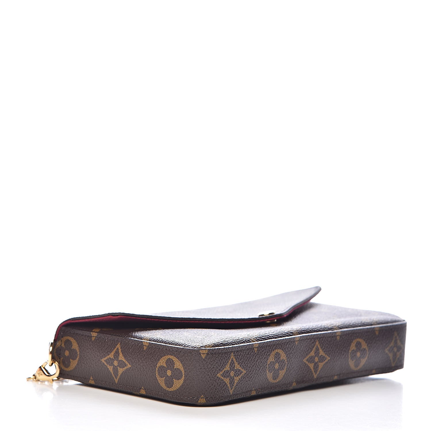 Louis Vuitton Monogram Pochette Felicie Chain Wallet Fuchsia 4 of 13