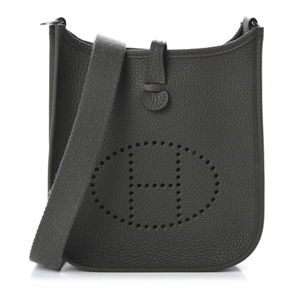 Hermes Taurillon Clemence Evelyne TPM Vert De Gris 1 of 10