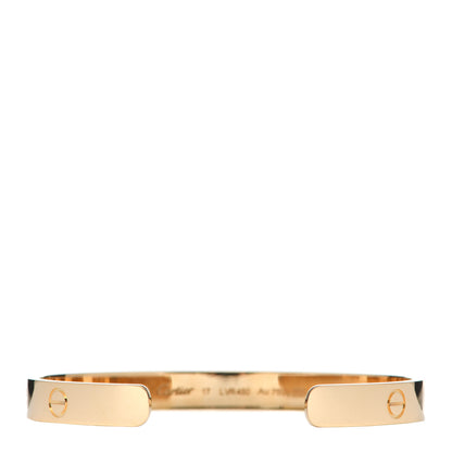 Cartier 18K Yellow Gold LOVE Cuff Bracelet 17 3 of 6