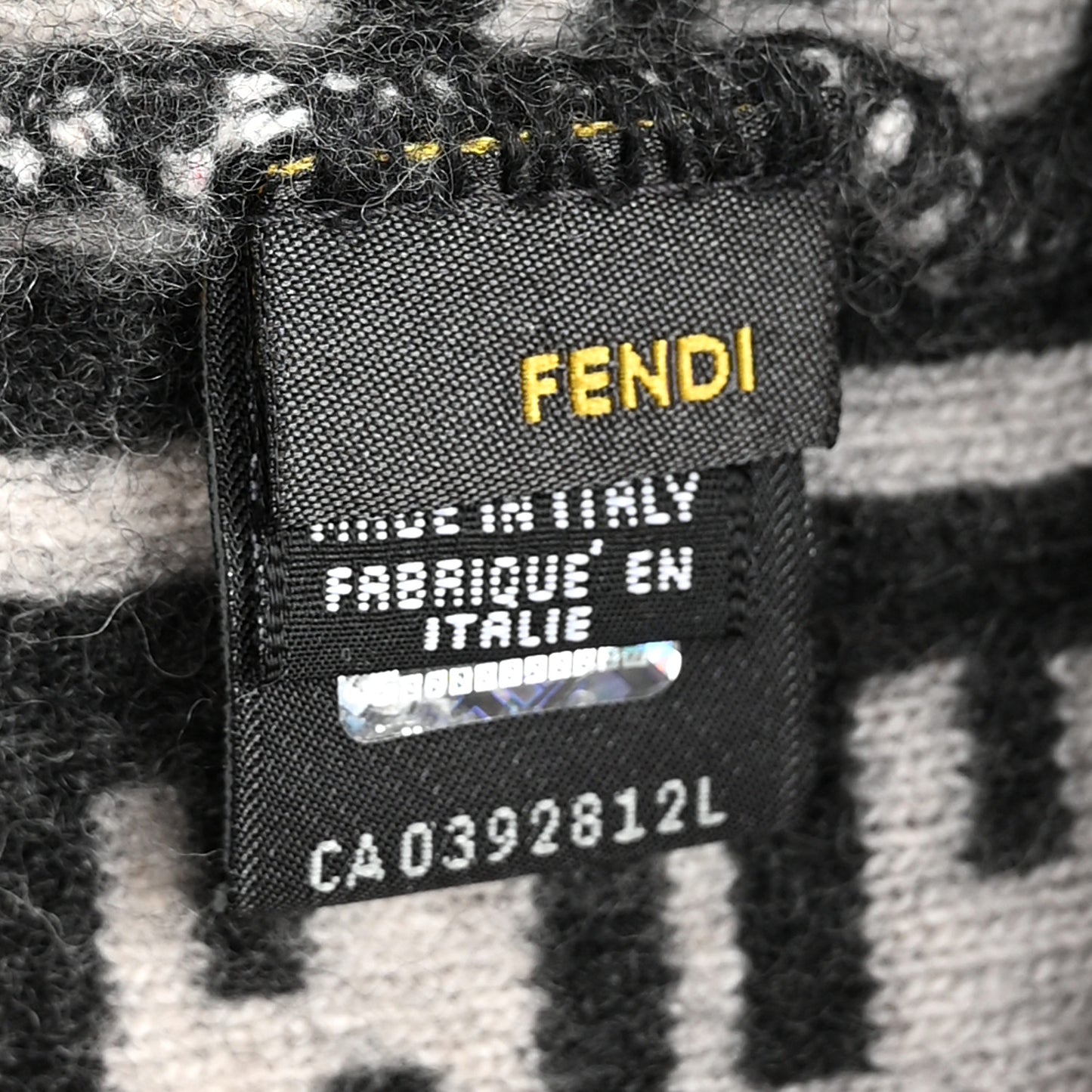 Wool FF Beanie Tobacco Black Grey