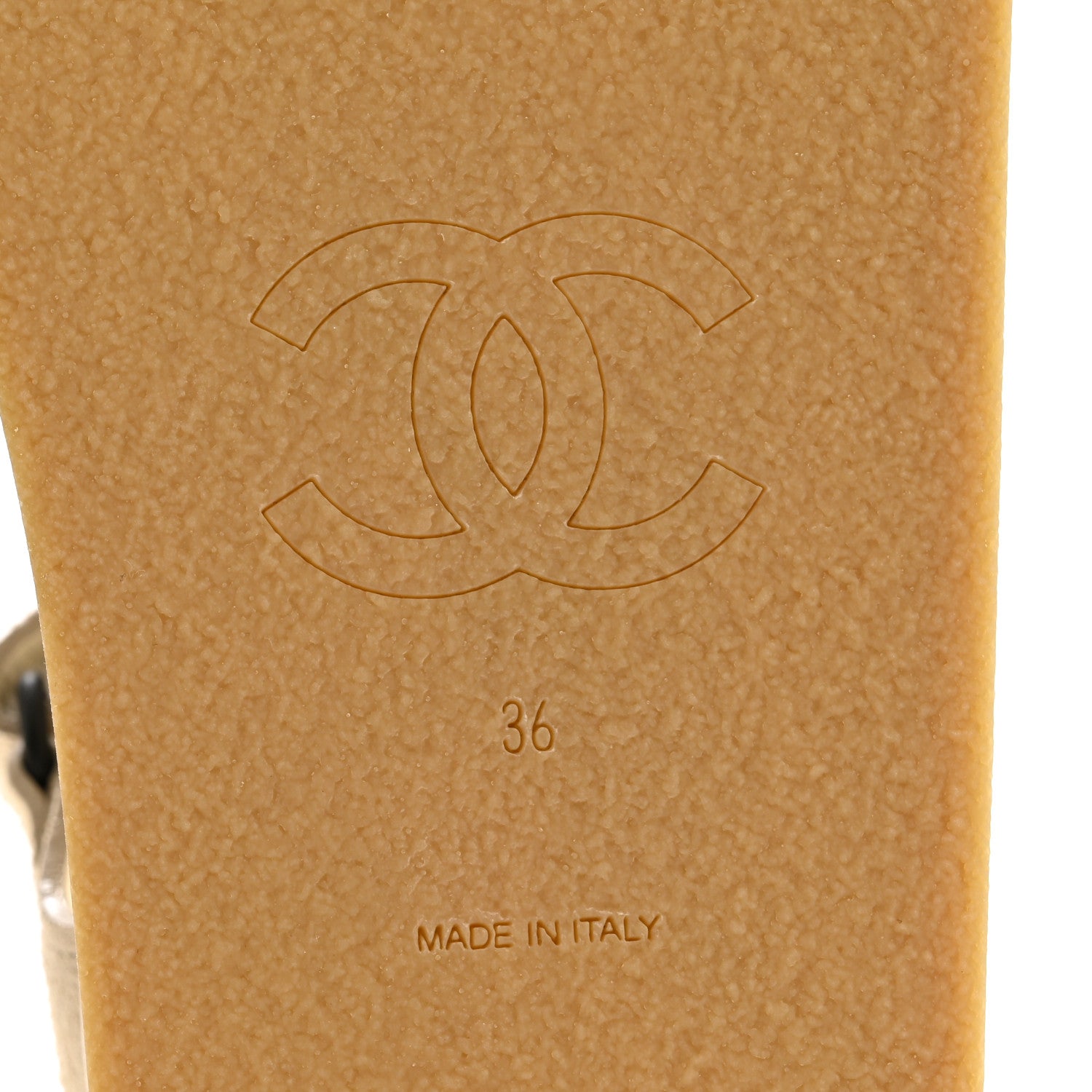 Chanel Suede Calfskin Velcro Flat Sandals 36 Ecru Dark Beige 13 of 20