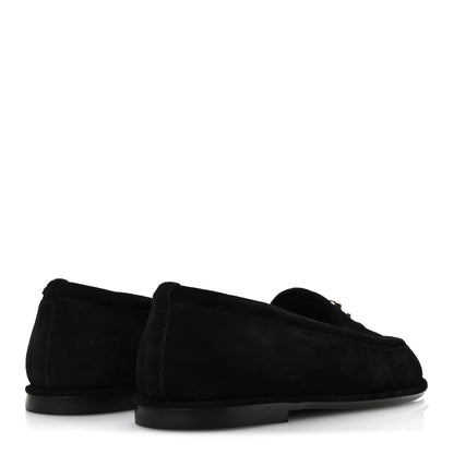Chanel Suede Calfskin CC Mocassins 39 Black 5 of 9
