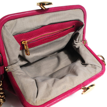 Marc Jacobs Leather Quilted Little Stam Fuchsia 5 of 9