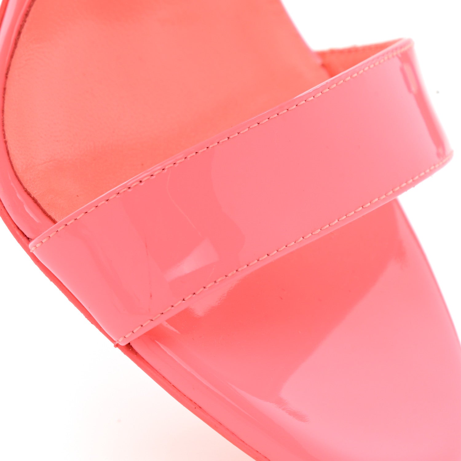 Christian Louboutin Patent Loubigirl 100 Sandals 37 Pink 8 of 8