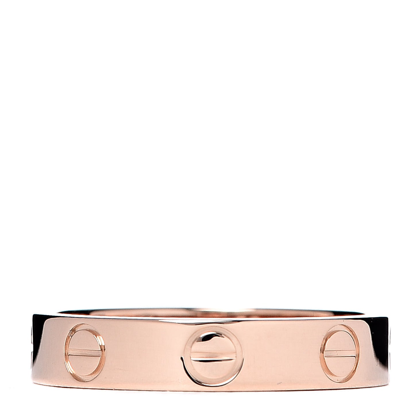 18K Pink Gold 3.5mm LOVE Wedding Band Ring 50 5.25