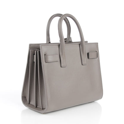 Saint Laurent Calfskin Nano Sac De Jour Fog 3 of 7