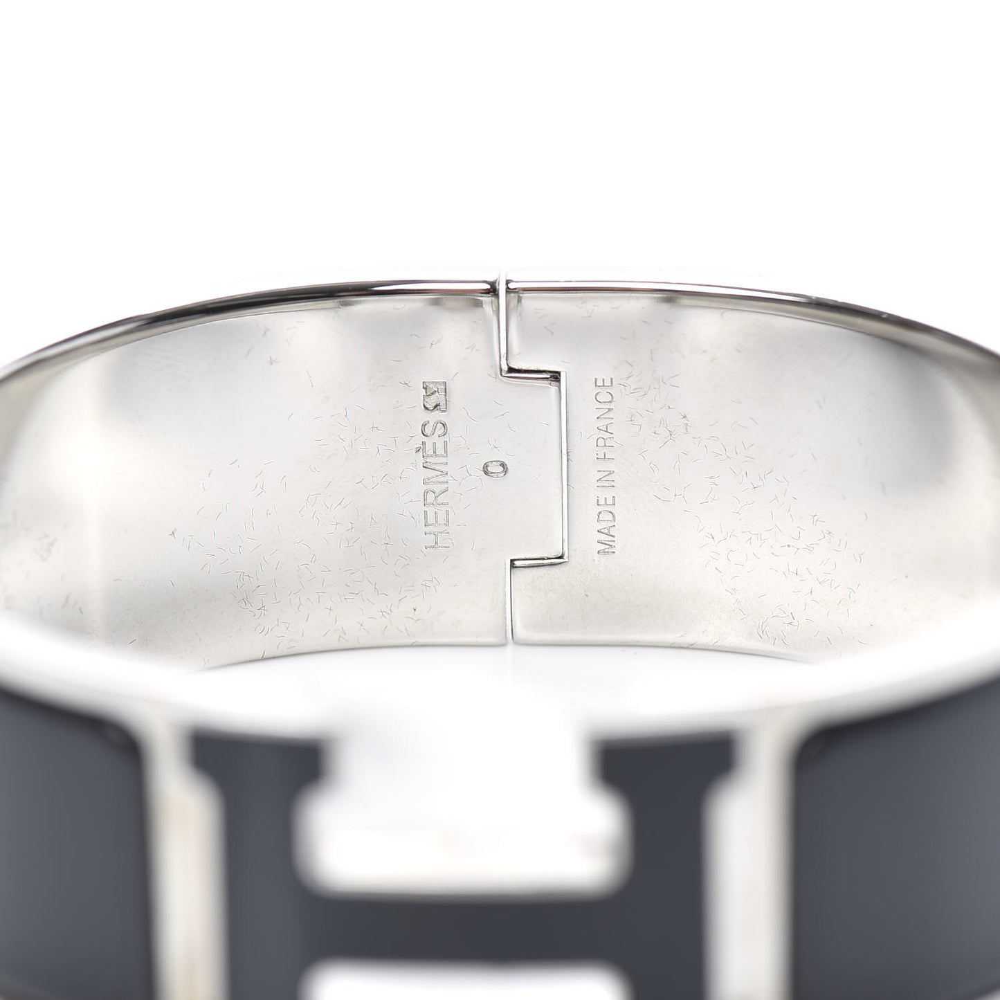 Enamel Wide Clic Clac H Bracelet PM Black