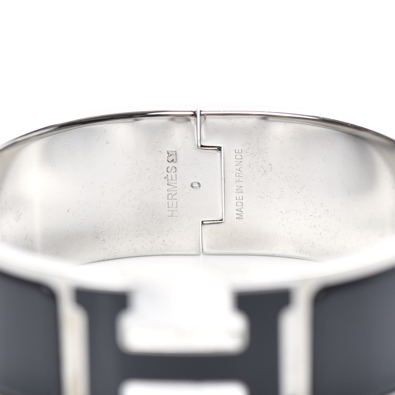 Hermes Enamel Wide Clic Clac H Bracelet PM Black 4 of 6