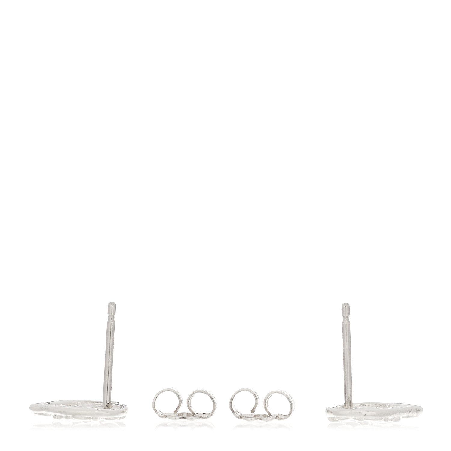 Tiffany Sterling Silver Paloma Picasso Olive Leaf Heart Earrings 3 of 5