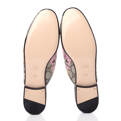 Gucci GG Supreme Monogram Bengal Womens Princetown Slippers 39.5 Beige Crop Pink 6 of 11