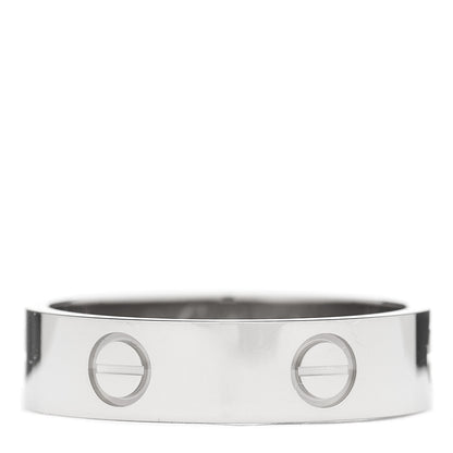 Cartier 18K White Gold 5.5mm LOVE Ring 61 9.5 3 of 4