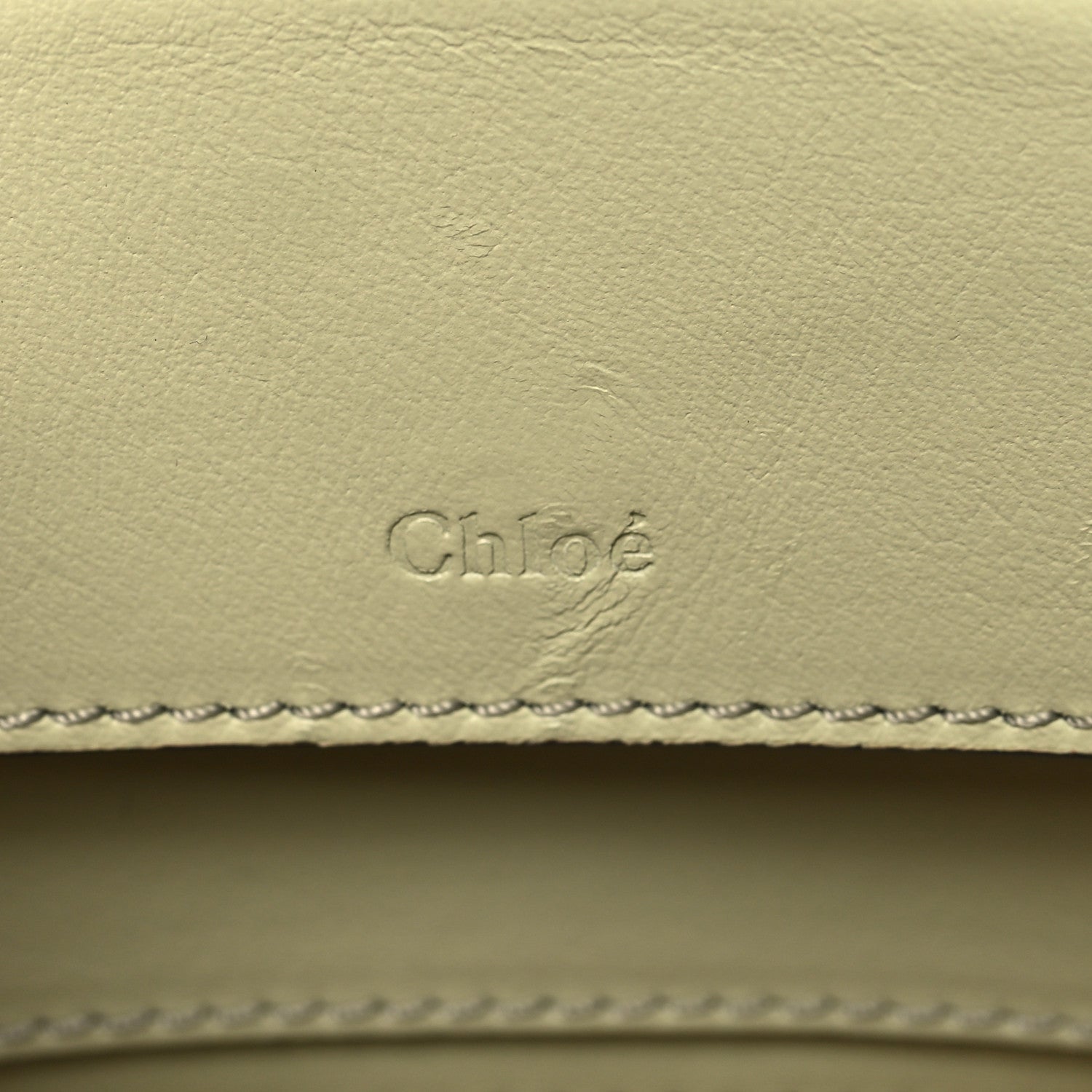 Chloe Calfskin Crocodile Embossed Mini C Vanity Bag Light Eucalyptus 7 of 10