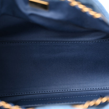 Chanel Washed Denim Quilted Mini Chanel 25 Handbag Blue 5 of 11