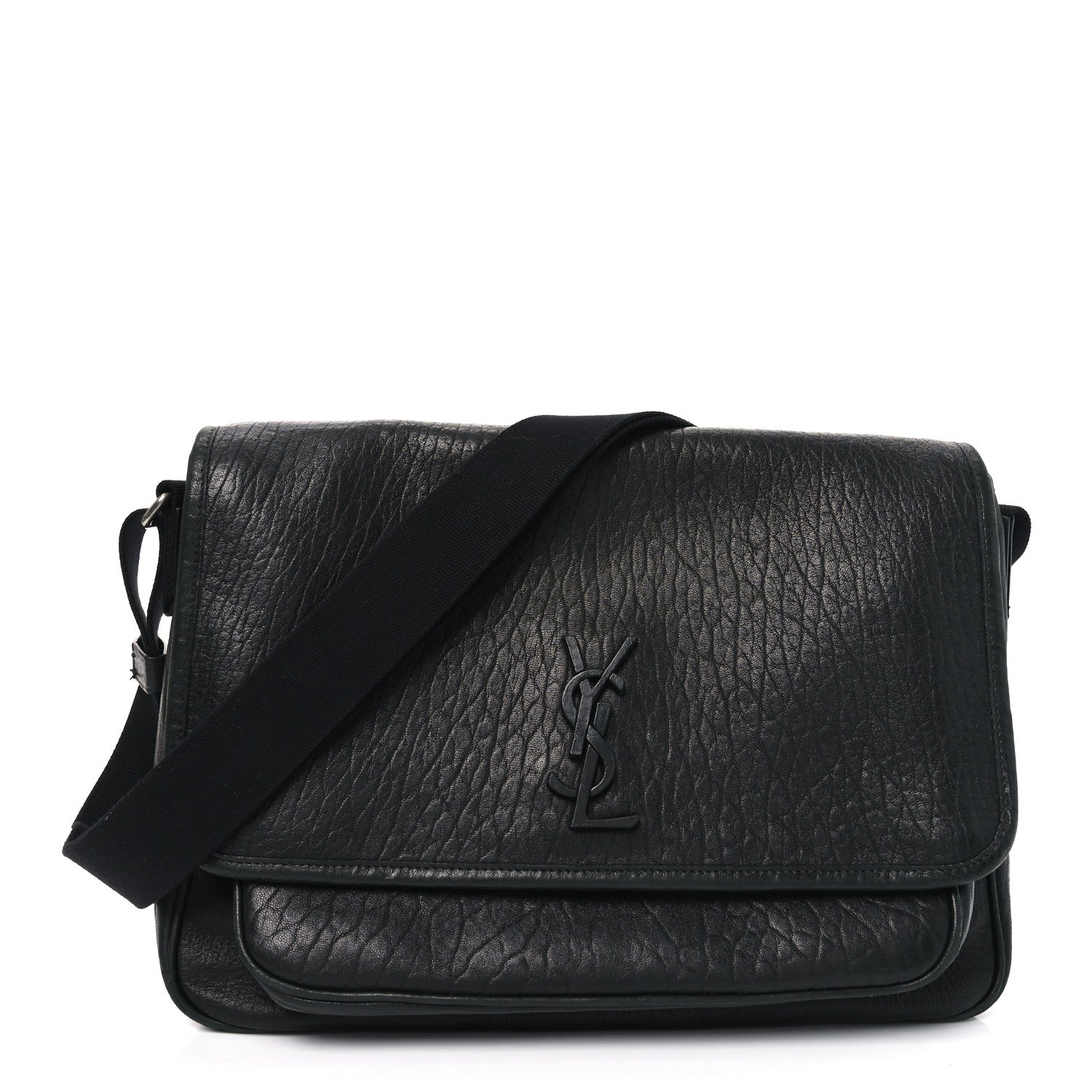 Saint Laurent Grained Calfskin Niki Messenger Black 1 of 10