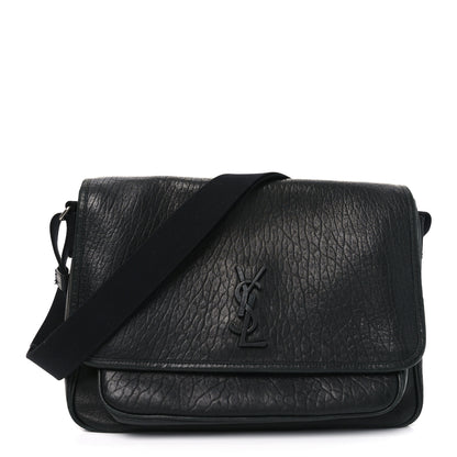 Saint Laurent Grained Calfskin Niki Messenger Black 1 of 10