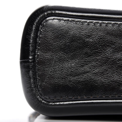 Chanel Tweed Calfskin Medium Gabrielle Hobo Black Brown 8 of 9