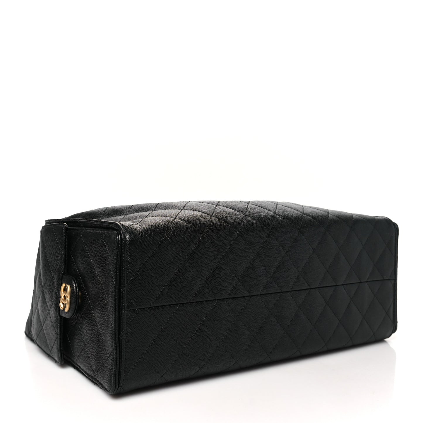 Caviar Quilted Medium Chanel 25 Handbag Black