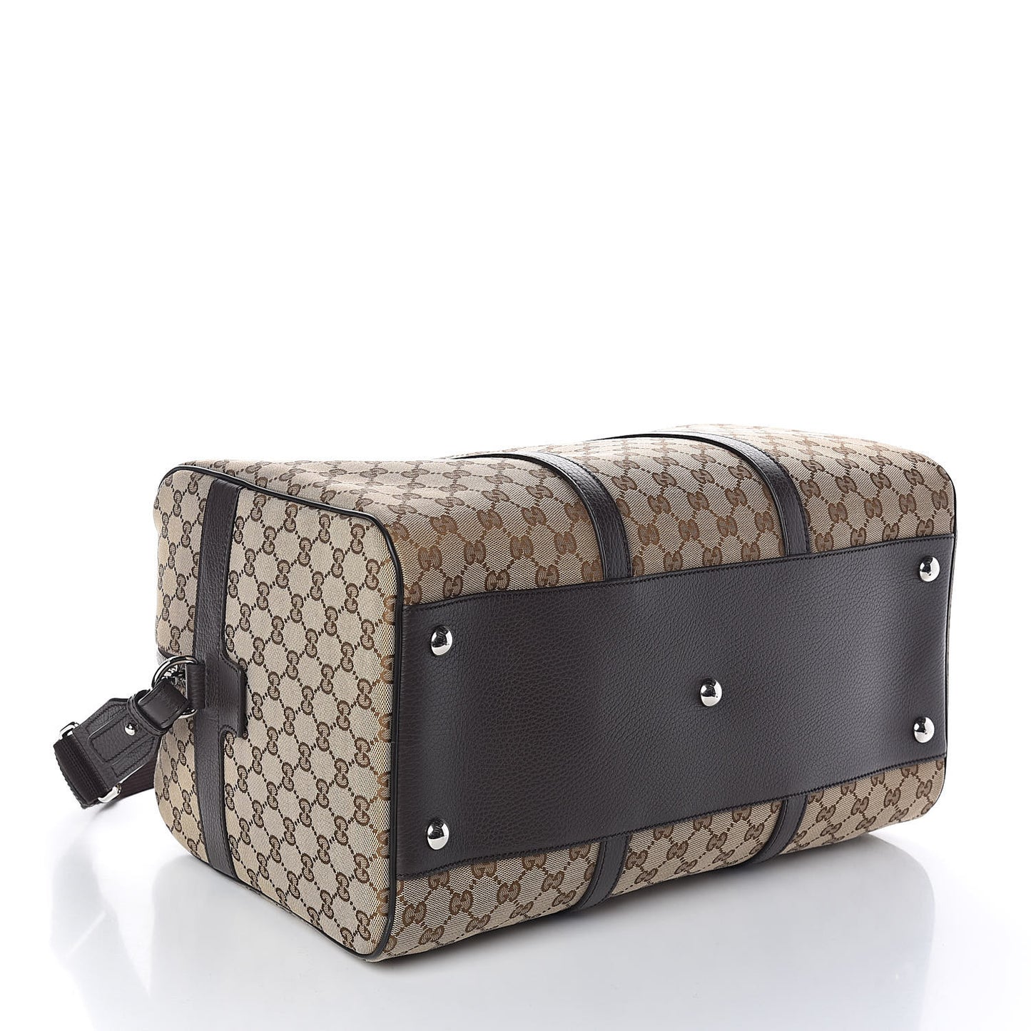 Monogram Dollar Calfskin Boston Duffle Bag Beige Ebony Testa di Moro Marrone Scuro