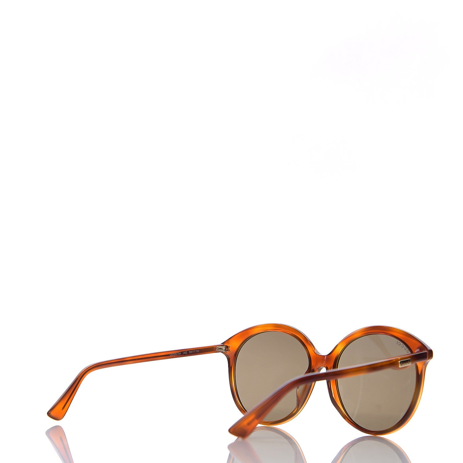 Gucci Acetate GG Sunglasses GG0257S Havana 4 of 7