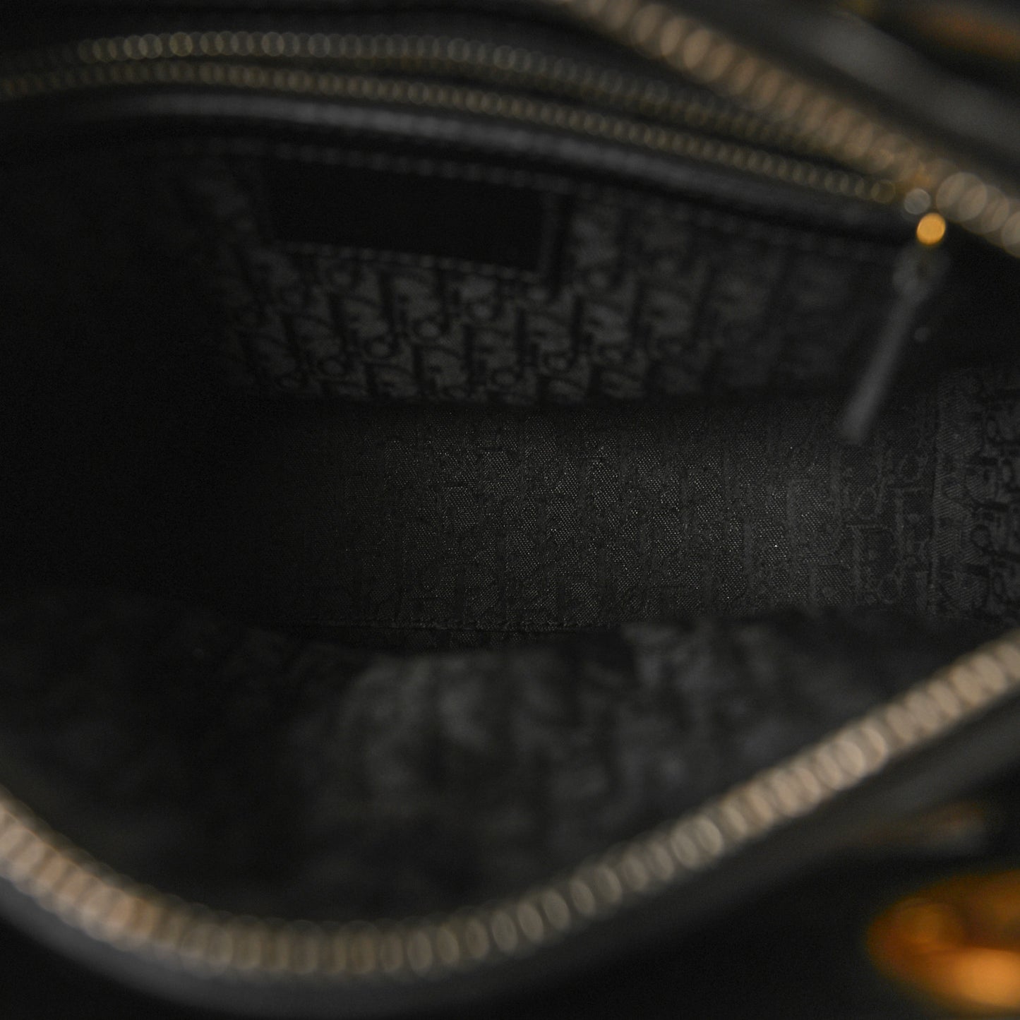 Patent Cannage Medium Lady Dior Black