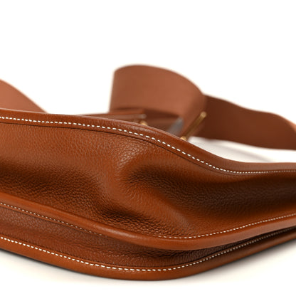 Hermes Taurillon Clemence EVELYNE III PM Gold 11 of 13